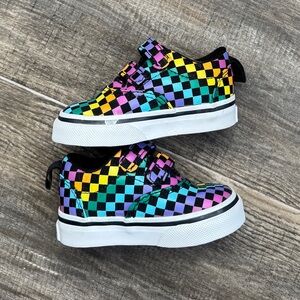 Vans slip on strap on colorful patterns 3c